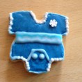 Galletas decoradas con glasa real bautizo
